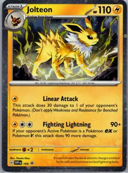 Jolteon (Cosmos Holo) 169 Scarlet & Violet Promo Pokemon TCG Holo R NM - Image 1
