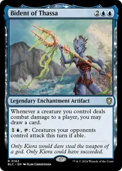 NM Bident of Thassa, MTG, Bloomburrow Commander, Magic the Gathering, 162 - Image 1