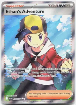 Ethan's Adventure 221/182 Ultra Rare Destined Rivals Pokemon Holo Near Mint - Image 1