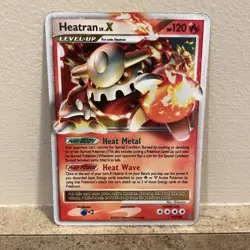 Heatran LV.X 97/100 -Stormfront Rare Holo Level-Up - Pokemon TCG 2008 - MP - Image 1