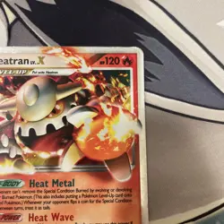 Heatran LV.X 97/100 -Stormfront Rare Holo Level-Up - Pokemon TCG 2008 - MP - Image 5