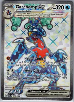 Garchomp ex 219/182 SV04: Paradox Rift - Pokemon Card - NM - Image 1