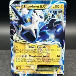Thundurus EX BW81 Black Star Promo Pokemon Card - Image 1