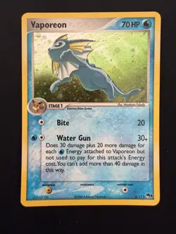 Pokemon POP Series 3 Vaporeon Holo 6/17 (4 available) - Image 1