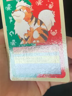 JAPANESE POKEMON GROWLITHE No.058 TOPSUN BLUE BACK CANINOS - EXC+ - Image 5