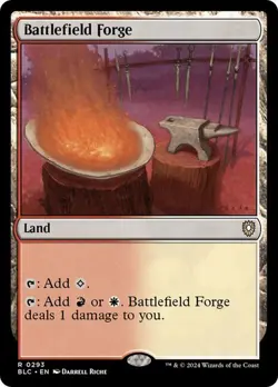 NM Battlefield Forge, MTG, Bloomburrow Commander, Magic the Gathering, 293 - Image 1