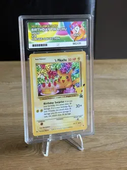 PSA 10 Birthday Pikachu Holo 24 Celebrations Classic Collection Pokemon Card - Image 1