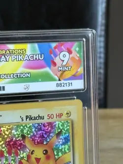 PSA 10 Birthday Pikachu Holo 24 Celebrations Classic Collection Pokemon Card - Image 3