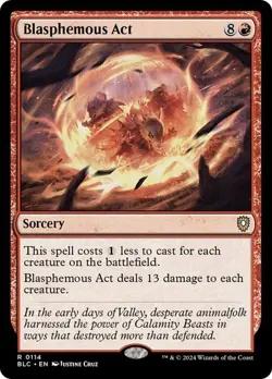 NM Blasphemous Act, MTG, Bloomburrow Commander, Magic the Gathering, 114 - Image 1