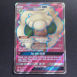 Whimsicott GX 206/214 Unbroken Bonds Full Art FA Ultra Rare Pokemon TCG Card NM - Image 1