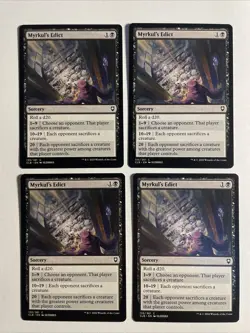 4x Baldur's Gate Myrkul‘s Edict NM/M Magic The Gathering Mtg - Image 1