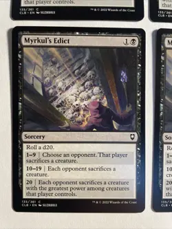 4x Baldur's Gate Myrkul‘s Edict NM/M Magic The Gathering Mtg - Image 2