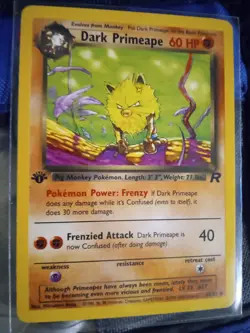 Pokemon Card - Dark Primeape - Team Rocket - First Edition (#43/82 - Excellent) - Image 2