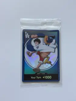 2026 ONE PIECE LOS ANGELES DODGERS MONKEY D LUFFY DON CARD PROMO 7/2/26 SEALED - Image 1