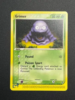 Grimer DR 57/97 EX Dragon E-Reader Pokemon Card Vintage English Excellent - Image 1