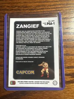Zangief - PSA Magazine Exclusive Promo - Street Fighter 2 Champion Edition Card - Image 2