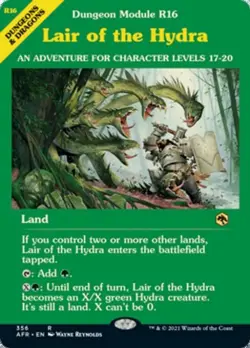 Lair of the Hydra (Showcase) - Light Play MTG Adventures in the Forgotten Realms - Image 1