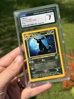 CGC 7 Umbreon Neo Discovery Holo Rare 13/75 English Pokemon Card 2001 - Image 1