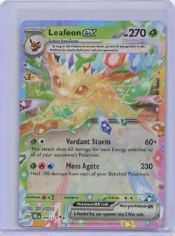 Leafeon EX 006/131 Prismatic Evolutions Double Rare Pokemon Card NM - Image 1
