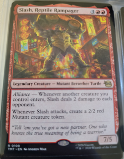 Slash, Reptile Rampager # 108 - TMNT - TMT - MTG Cards Magic The Gathering - Image 1