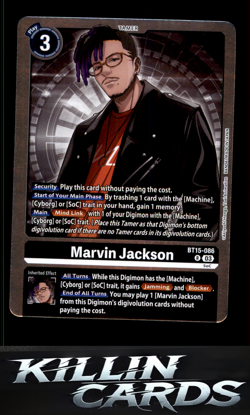 Marvin Jackson BT15-086 R Digimon Card Game Rare Exceed Apocalypse Card NM - Image 1