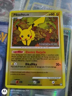 This is a Pikachu card from the 2007 Diamond & Pearl Mysterious Treasures set. - Image 1