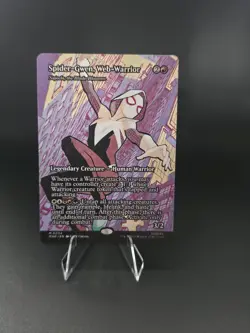 Magic the Gathering Spider-Gwen Web-Warrior Borderless Card #24 - Image 1