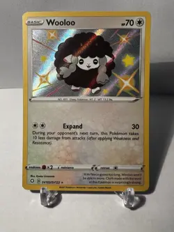 Wooloo Shiny Holo SV103/SV122 - Pokemon Shining Fates NM - Image 1