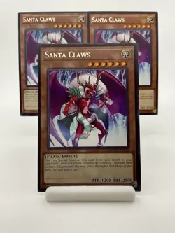 Yu-Gi-Oh! Santa Claws MZMU-EN079 Rare 1st Ed. X3 (Playset) - Image 1