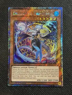 YuGiOh! Dracotail Faimena RA05-EN035 Platinum Secret Rare 1st Edition Near Mint - Image 1