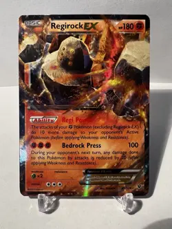 Regirock EX Holo 43/124 - Pokemon - Fates Collide MP - Image 1
