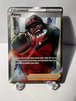 Peony Full Art Holo Rare 197/198 - Pokemon - Chilling Reign Sword & Shield NM - Image 1
