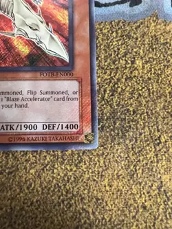 Yugioh Volcanic Rocket FOTB-EN000 Secret Rare 1st Edition FOIL BLEED NM - Image 4