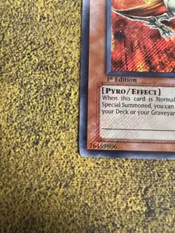 Yugioh Volcanic Rocket FOTB-EN000 Secret Rare 1st Edition FOIL BLEED NM - Image 5