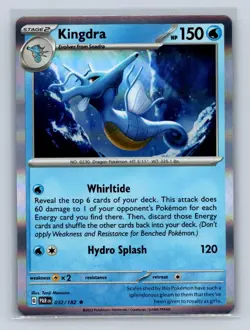 Kingdra Holo Rare #032/182 SV04: Paradox Rift NM Pokemon TCG - Image 1