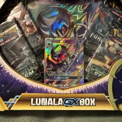 Pokemon TCG: Lunala GX Box Promo Card 4 Booster Packs Brand New Factory Sealed - Image 3