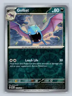 Golbat Reverse Holo #111/182 SV04: Paradox Rift NM Pokemon TCG - Image 1