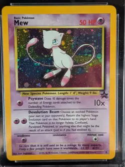 Mew 9 Black Star Promo Holo Vintage 2000 WOTC CGC Mint 9 Pokemon Card Rare Leagu - Image 2