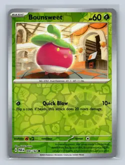 Bounsweet Reverse Holo #008/182 SV04: Paradox Rift NM Pokemon TCG - Image 1
