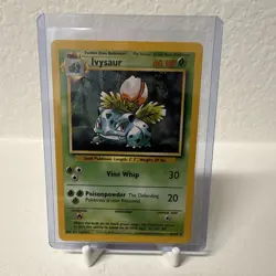 Ivysaur Pokemon Base Set Uncommon 030/102 Regular 60 HP Unlimited Eng 1999 - Image 1