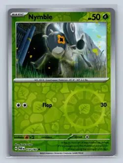 Nymble Reverse Holo #014/182 SV04: Paradox Rift NM Pokemon TCG - Image 1
