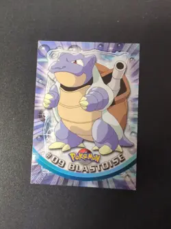Pokemon TCG Blastoise #9 Black Logo 1999 Topps TV MP - Image 1