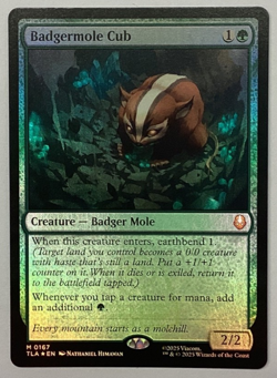Badgermole Cub Foil 167 Avatar: The Last Airbender NM EN - Image 1