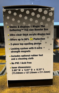 Ultra Pro Magic the Gathering Acrylic Booster Box Display Case!! - Image 3
