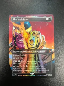 Magic the Gathering The Soul Stone 0243 Marvel's Spider-Man Borderless Foil NM!! - Image 1