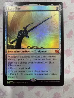MTG #23 Lost Jitte Outlaws of Thunder Junction: the Big Score Foil - Image 1