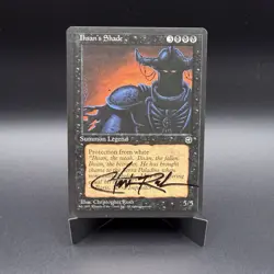 MTG Homelands Ihsan's Shade Rare Black Regular Eng 1995 Signed C. Rush NM/LP - Image 1