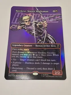 Hawkeye, Master Marksman (Borderless) Marvel Super Heroes Foil - Image 1
