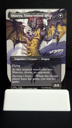 Zenos yae Galvus/Shinryu, Transcendent Rival (Borderless) Final Fantasy MTG NM - Image 4