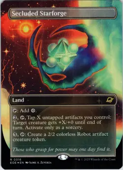 Secluded Starforge (Borderless) 316 Edge of Eternities Foil NM - Image 1